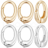 Beebeecraft 10Pcs 2 Colors Brass Spring Gate Rings KK-BBC0015-58-1