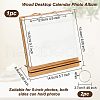 Wood Desktop Calendar Photo Album AJEW-WH0258-765C-2