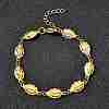 304 Stainless Steel Ladybug Link Bracelets for Women BJEW-K226-15B-G-2