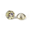 Glass Rhinestone Cabochons GLAA-A018-8mm-001GY-2