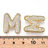 Brass Micro Pave Cubic Zirconia Pendants KK-N254-06G-M-3