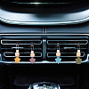 6Pcs 6 Colors Star Wood & Lava Rock Felt Car Air Vent Clips HJEW-DR00042-6