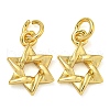 Rack Plating Hexagram Pendants KK-Z063-18G-1