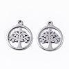 201 Stainless Steel Charms STAS-T050-020P-1