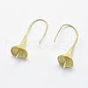 Brass Earring Hooks KK-K186-76C-RS-2