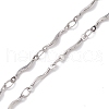 2Pcs 2 Colors 304 Stainless Steel Slider Necklace Makings AJEW-JB01261-4