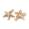 Brass Micro Pave Cubic Zirconia Pendants KK-Z112-08G-2