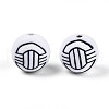 Handmade Polymer Clay Beads CLAY-N014-02B-09-4