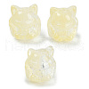 Transparent Spray Paint Glass Beads X1-GLAA-H035-01G-1