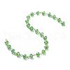 Handmade Electroplate Glass Beaded Chains AJEW-JB00529-08-2