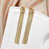 Brass Stud Earrings for Women EJEW-U050-01G-2