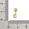 304 Stainless Steel Rhinestone Charms STAS-H202-28G-3