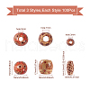 Printed Natural Wood Beads WOOD-TA0001-14-12