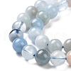 Natural Aquamarine Beads Strands G-R446-6mm-39-4
