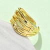 Brass Adjustable Cuff Rings RJEW-V009-05G-3