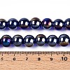 Electroplate Transparent Glass Beads Strands GLAA-T032-T10mm-AB15-4