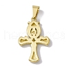 PVD Vacuum Plating 304 Stainless Steel Pendants STAS-A062-33G-2