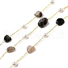 Handmade Natural Rutilated Quartz Nuggest Beaded Chains CHC-F020-04G-05-1