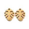 Ion Plating(IP) 304 Stainless Steel Charms STAS-M089-39G-1