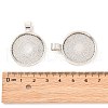 Metal Alloy Pendant Cabochon Settings PALLOY-A15654-AS-5