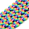 Handmade Polymer Clay Beads Strands CLAY-N008-002C-1