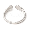 Ion Plating(IP) 201 Stainless Steel Open Cuff Ring RJEW-E063-44P-3