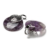 Natural Amethyst Pendants KK-F751-M-A03-2