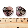 Mother's Day Gifts Heart Natural Rhodonite Palm Stones G-C134-06A-19-3