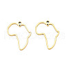 Ion Plating(IP) Africa Map 201 Stainless Steel Connector Charms STAS-T063-168G-2