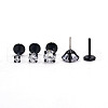 Stainless Steel Clear Cubic Zirconia Threadless Labret Stud WG18B1C-23-1