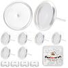 Beebeecraft 50Pcs Flat Round 304 Stainless Steel Stud Earring Settings STAS-BBC0005-84D-1