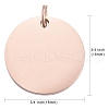 Ion Plating(IP) 304 Stainless Steel Pendants STAS-I311-32G-RG-3