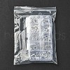 100Pcs 10 Styles Tibetan Style Alloy Bead Frames TIBEB-YW0001-27-1