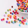 Solid Chunky Acrylic Ball Beads X-SACR-R812-4mm-M-1