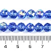 Transparent Electroplate Glass Beads Strands EGLA-N002-34C-C27-3