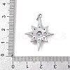 Brass Micro Pave Cubic Zirconia Pendants KK-R230-05P-3