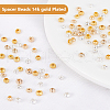 AHADERMAKER 120Pcs 15 Styles Zinc Alloy Spacer Beads FIND-GA0004-65-4
