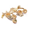 KC Gold Plated Alloy Fruit Brooches X-JEWB-L017-02KCG-03-2