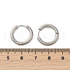 202 Stainless Steel Huggie Hoop Earrings EJEW-F111A-16mm-P-5