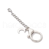 3Pcs 3 Styles Alloy & 304 Stainless Steel Lobster Claw Clasps HJEW-JM03381-5