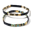2Pcs Tila Glass Beaded Stretch Bracelets for Women Men GM5141-3-2
