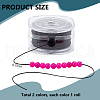   2 Rolls 2 Colors Braided Nylon Thread OCOR-PH0004-37A-2