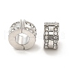 Rack Plating Alloy Rhinestone European Beads PALLOY-P289-36P-1