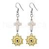 Glass Seed Beads Dangle Earrings EJEW-MZ00219-04-1