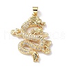 Rack Plating Brass Micro Pave Cubic Zirconia Pendants KK-Q797-11G-1