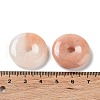 Natural Pink Aventurine China Safety Buckle Pendants G-M419-01B-3