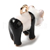 Alloy Enamel Animal Charms ENAM-B059-03B-2