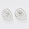Non-Tarnish 304 Stainless Steel Stud Earring Findings X-STAS-S079-40B-1