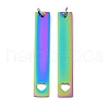 Ion Plating(IP) 304 Stainless Steel Pendants STAS-I311-13RC-1