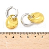 Nuggets Brass Hoop Earrings for Women EJEW-U057-06B-03GP-5